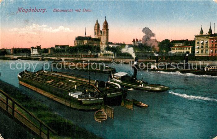 Magdeburg Elbansicht Dom