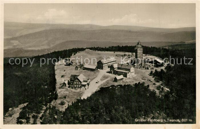 Grosser Feldberg Taunus Fliegeraufnahme