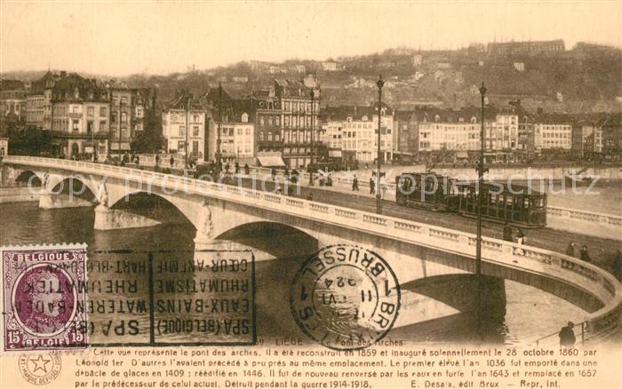 Liege Luettich Le Pont des Arches