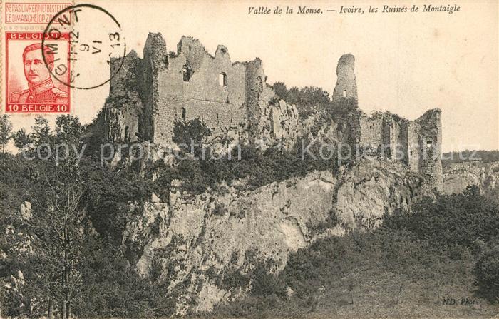 Agimont Vallee de la Meuse Ivoire les Ruines de Montaigle