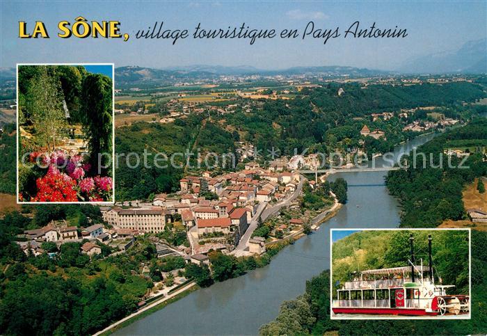 La Sone Isere son Bateau a Roue son jardin Aquarium des Fontaines Petrifiantes