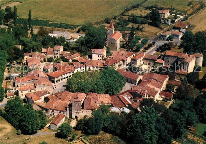 Gers Village de Fources Vue aerienne