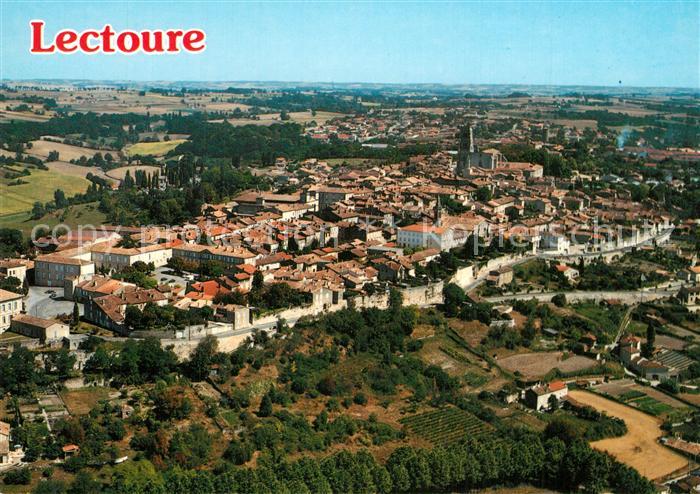 Lectoure Vue generale aerienne