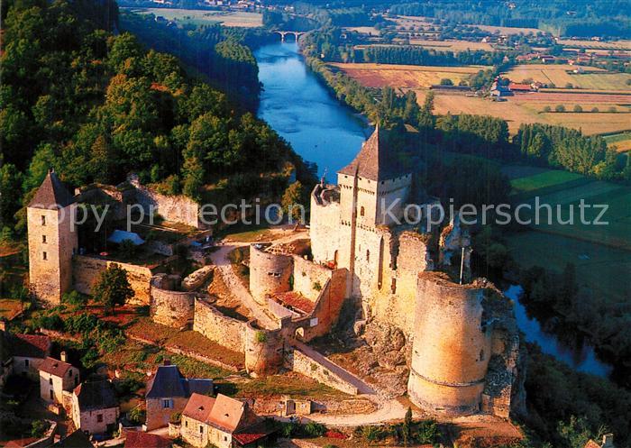 Castelnaud-la-Chapelle Le Chateau la vallee de la Dordogne Vue aerienne