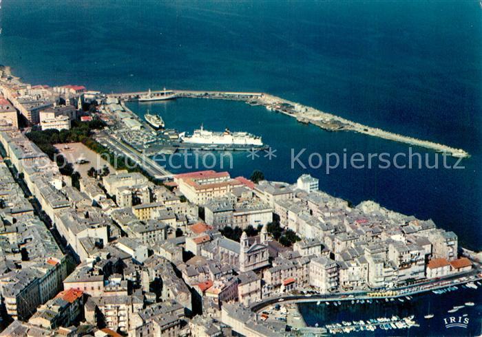 Bastia le Vieux Port et la Ville Vue aerienne