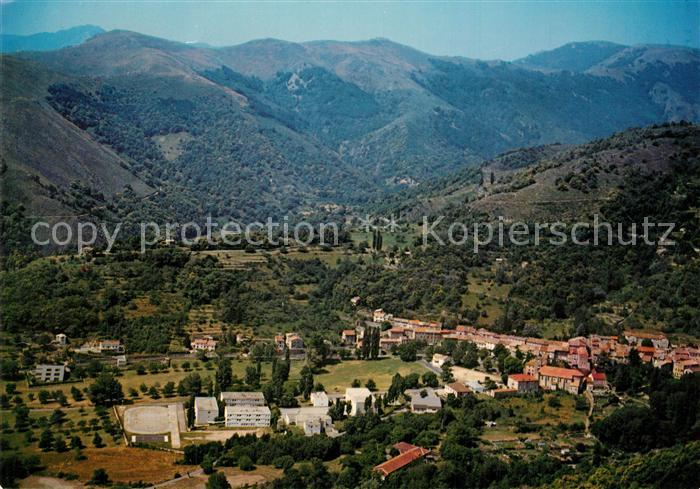 Montpezat-sous-Bauzon Vue generale aerienne