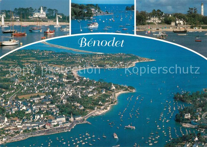 Benodet Le port les plages et l’estuaire de l'Odet