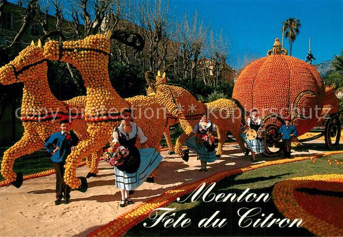 Menton Alpes Maritimes Fete du Citron Groupe Folklorique La Mentonnaise