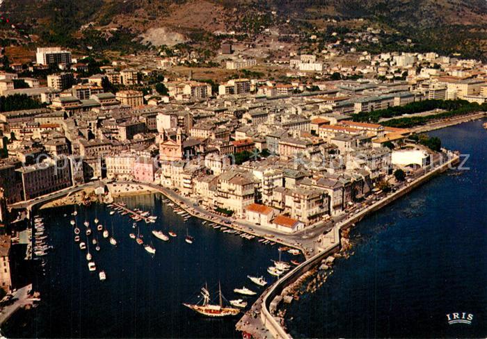 Bastia Le vieux port et la ville Vue aerienne