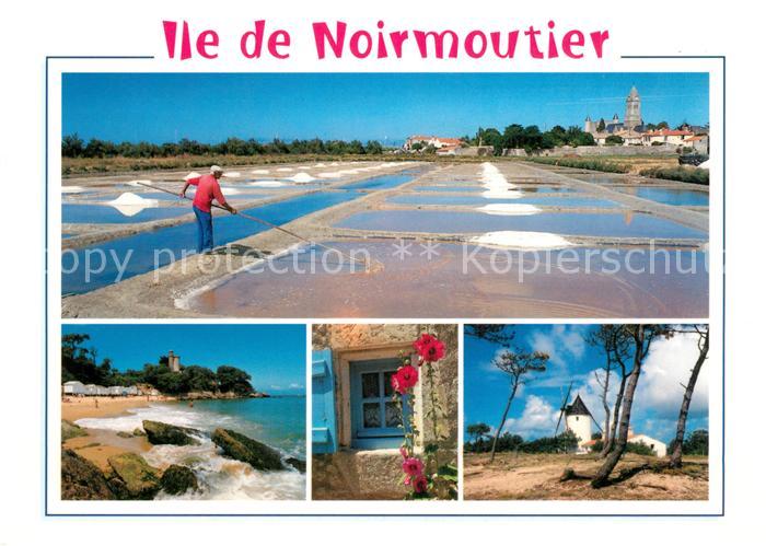 Noirmoutier-en-l Ile Les marais salants l’anse rouge et les moulins