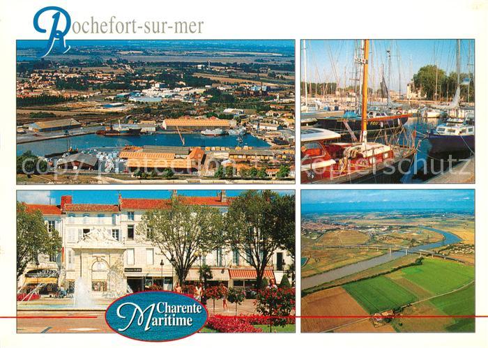Rochefort sur Mer Le port de commerce La place Colbert et le point sur la Charen