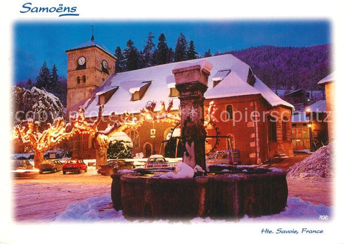 Samoens Eglise au Crepuscule