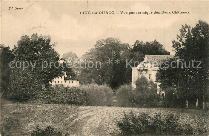 Lizy-sur-Ourcq Vue panoramique des deux Chateaux
