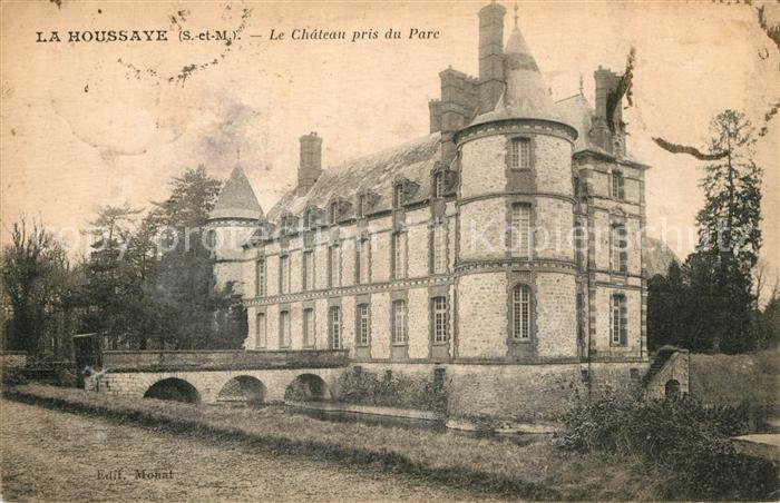La Houssaye-en-Brie Chateau vue prise du parc Schloss