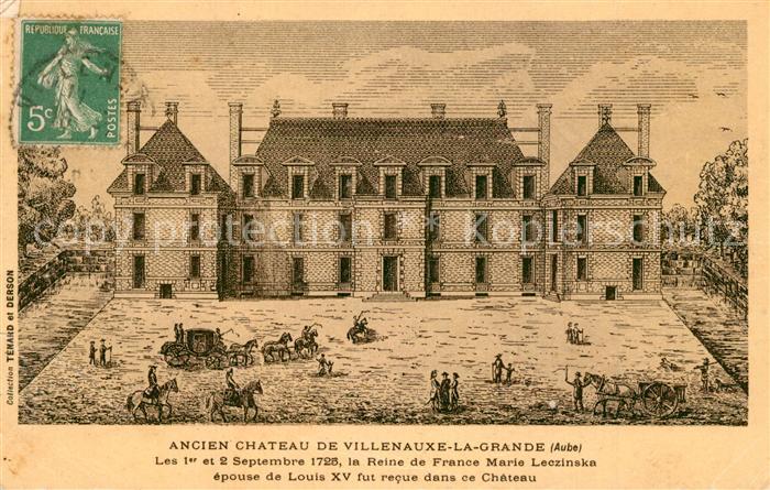 Villenauxe-la-Grande Ancien Chateau Schloss Dessin Kuenstlerkarte