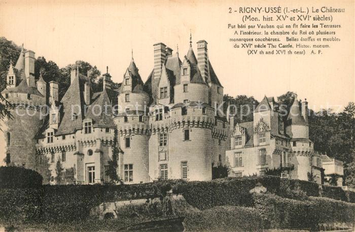 Rigny-Usse Chateau Monument historique Schloss