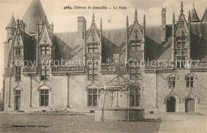 Josselin Chateau le puits Schloss Brunnen