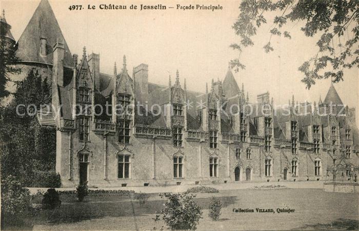 Josselin Chateau Facade Principale Schloss
