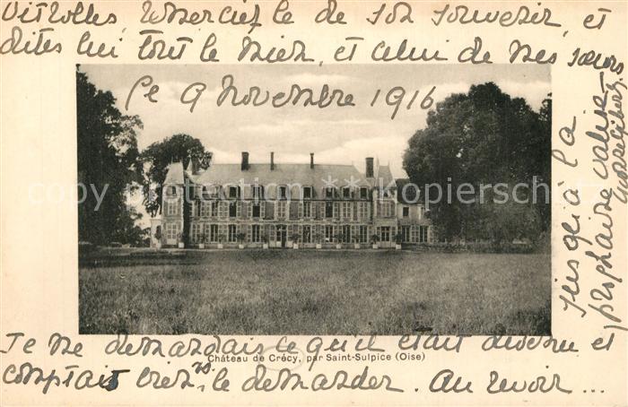 Saint-Sulpice Oise Chateau de Crécy Schloss
