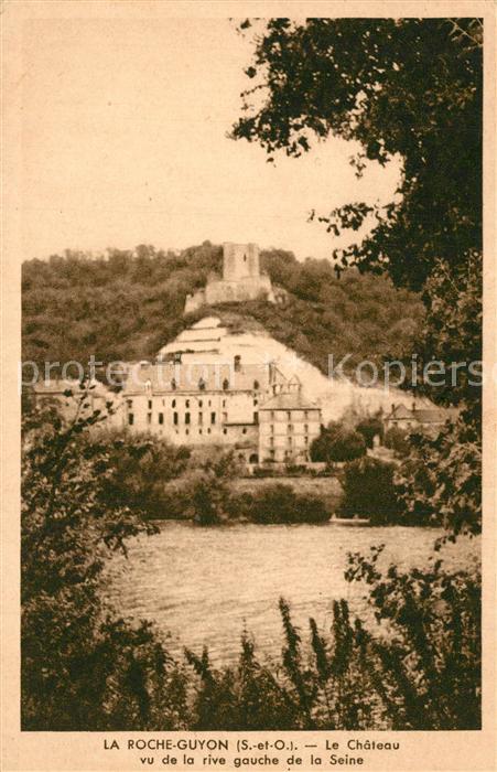 La Roche-Guyon Chateau et la Seine Schloss
