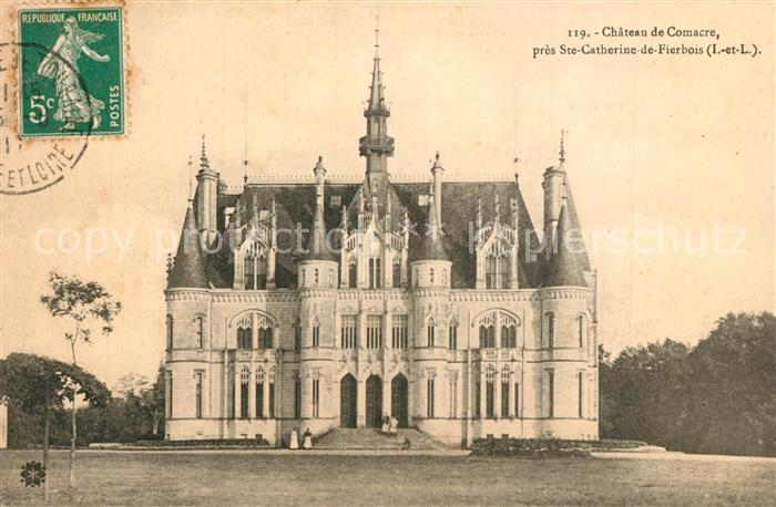 Sainte-Catherine-de-Fierbois Chateau de Comacre Schloss