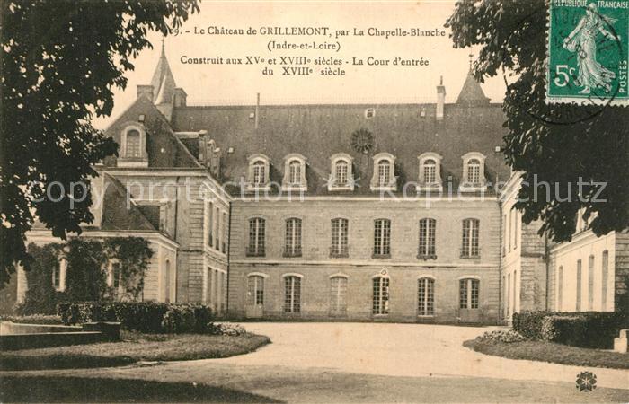 La Chapelle-Blanche-Saint-Martin Chateau de Grillemont Schloss
