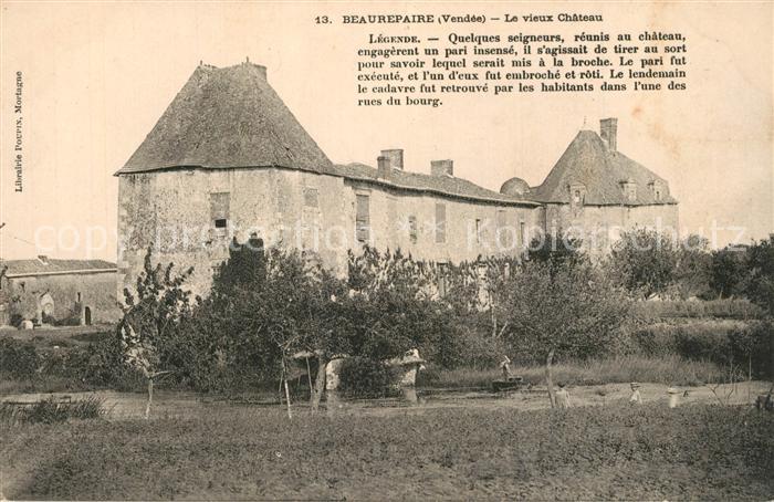 Beaurepaire Vendee Chateau Schloss