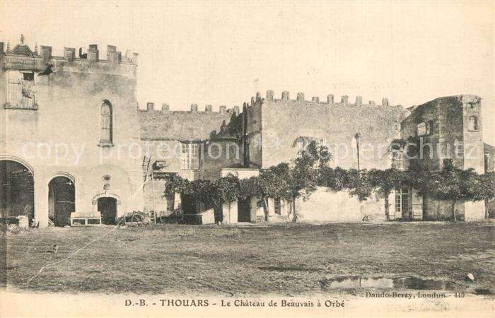 Thouars  Deux-Sevres Chateau de Beauvais a Orbé Schloss