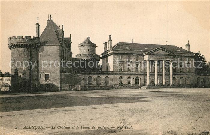 Alencon Chateau et Palais de Justice Schloss Justizpalast