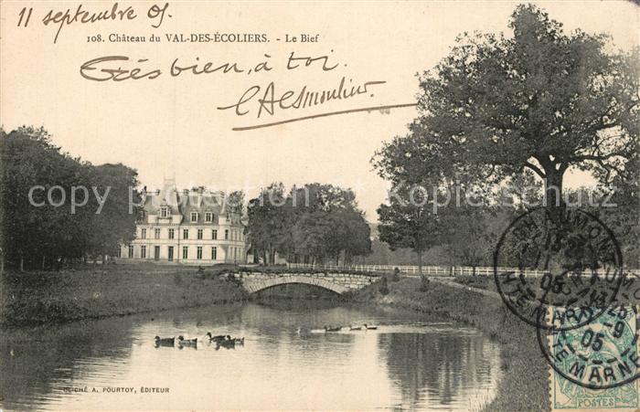 Verbiesles Chateau du Val des Ecoliers Le Bief Schloss