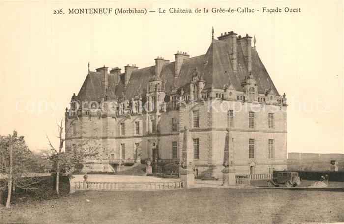 Monteneuf Chateau de la Grée de Callac Schloss
