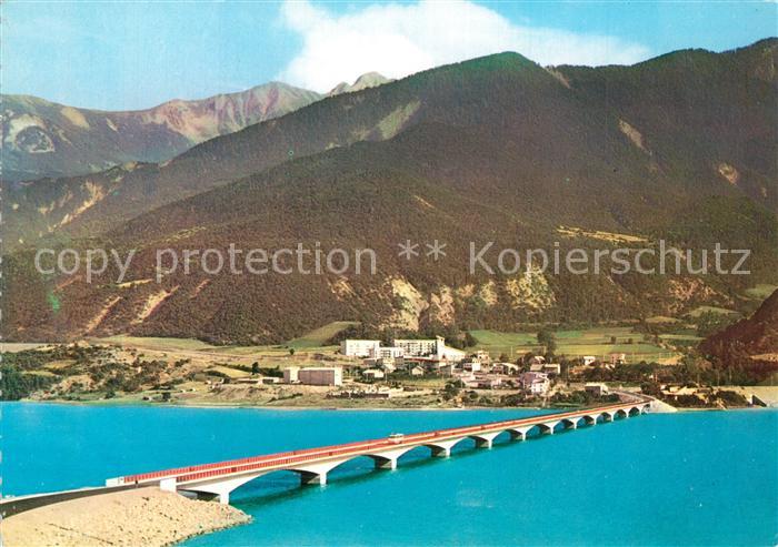 Savines-le-Lac et son pont Alpes