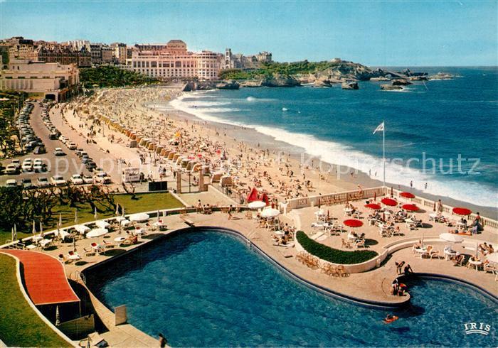 Biarritz Pyrenees Atlantiques Grande Plage et Casino Bellevue