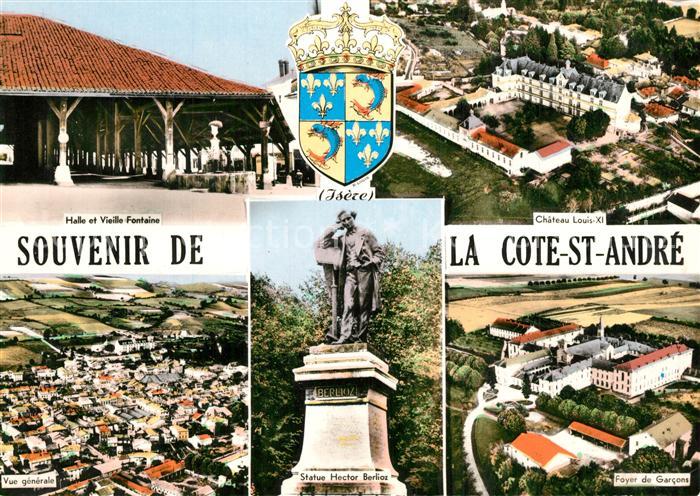 La Cote-Saint-Andre Halle et vieille fontaine Chateau Louis XI Foyer de Garcons