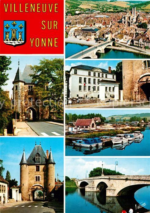 Villeneuve-sur-Yonne Porte de Sens Porte de Joigny Hôtel de Ville Bords de l'Yon