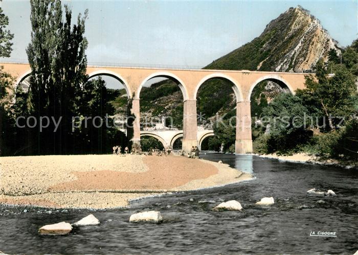 Sisteron Buech Plage Camping Viaduc Rocher de la Baume