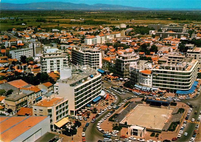 Canet Plage Vue aérienne sur le Centre de la Station balnéaire