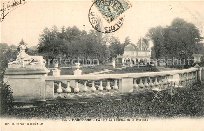 Boursonne Chateau et la terrasse Schloss