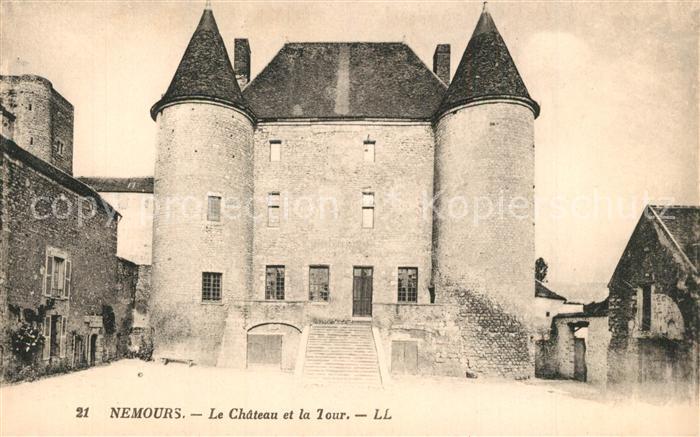 Nemours Seine-et-Marne Chateau et la Tour Schloss