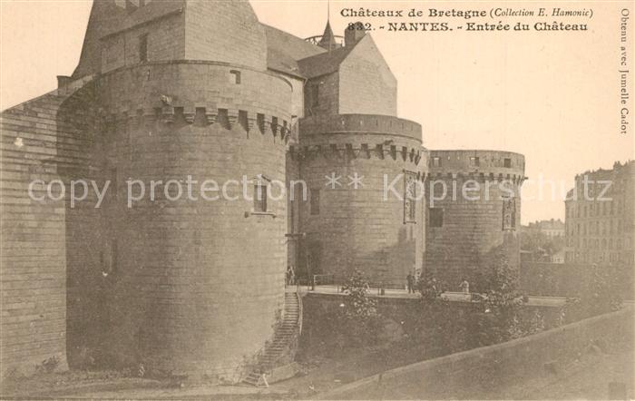 Nantes Loire Atlantique Entrée du Chateau Schloss Eingang