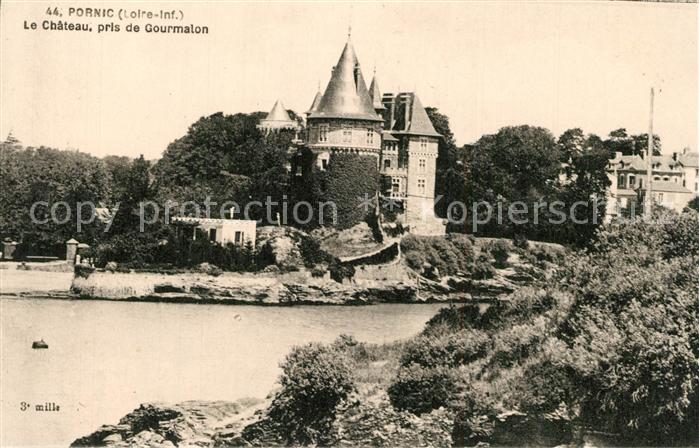 Pornic Chateau pris de Gourmalon