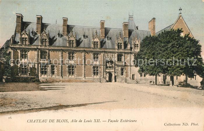 Blois 41 Chateau Aile de Louis XII facade extéri