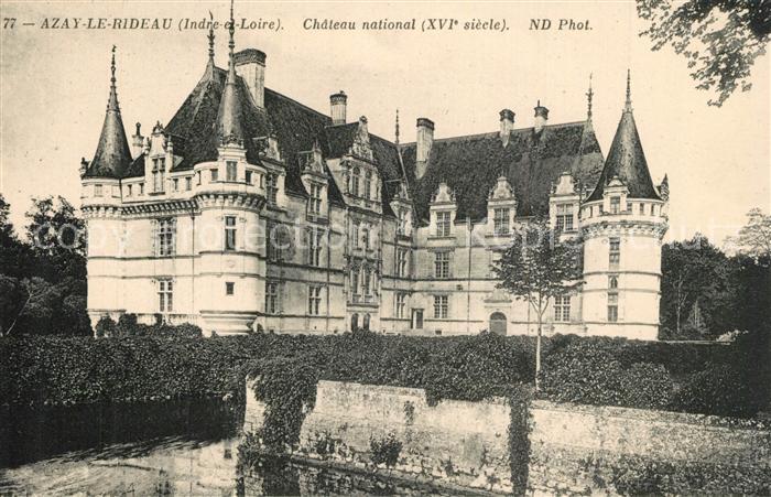 Azay-le-Rideau Chateau national XVIe siécle Schloss