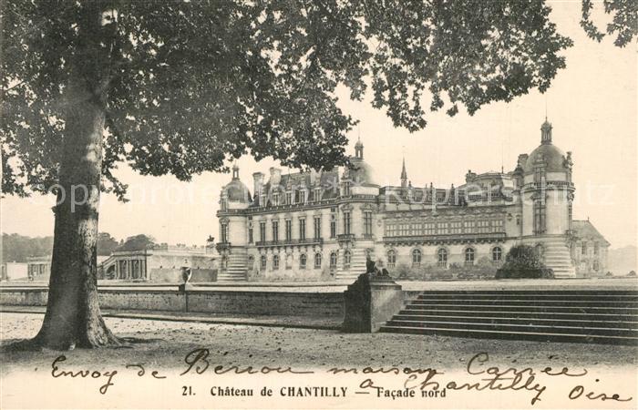 Chantilly Oise Chateau facade nord Schloss