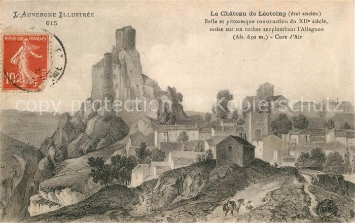 Leotoing Chateau Schloss Dessin Kuenstlerkarte