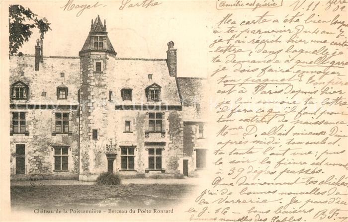 Couture-sur-Loir Chateau de la Poissonnière Schloss