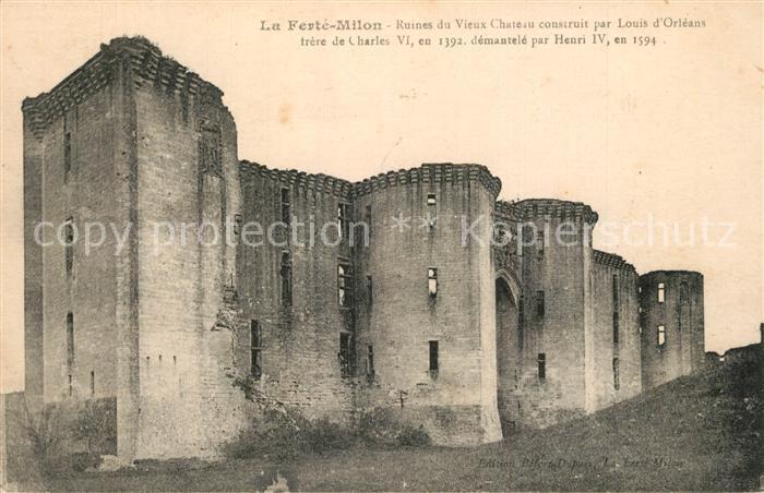 La Ferte-Milon Ruines du vieux Chateau Schloss Ruinen