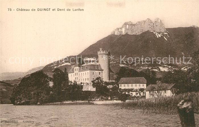 Duingt Chateau et Dent de Lanfon