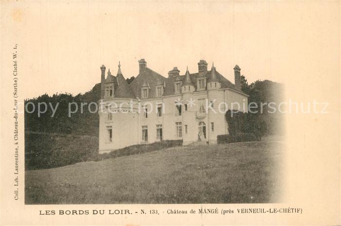 Verneil-le-Chetif Chateau de Mangé Schloss