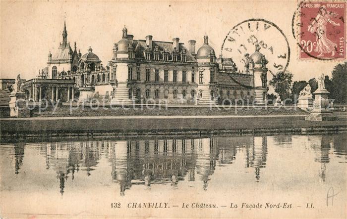 Chantilly Oise Chateau Facade Nord Est Schloss